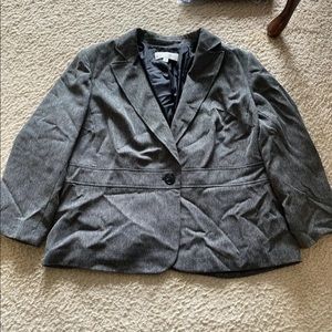 Jones New York Suit 16W Blazer Gray
